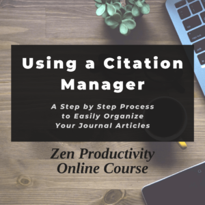 Citation Manager Journal Articles Course Banner